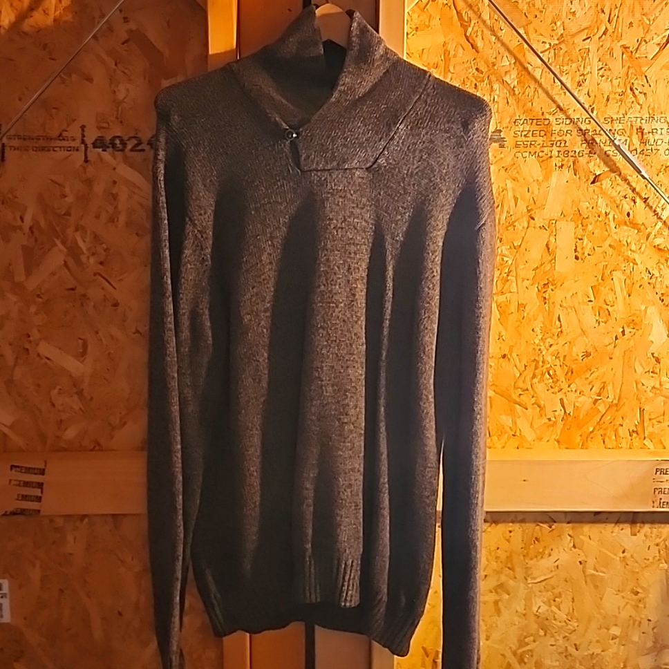 Chaps Mens Large Brown Sweater